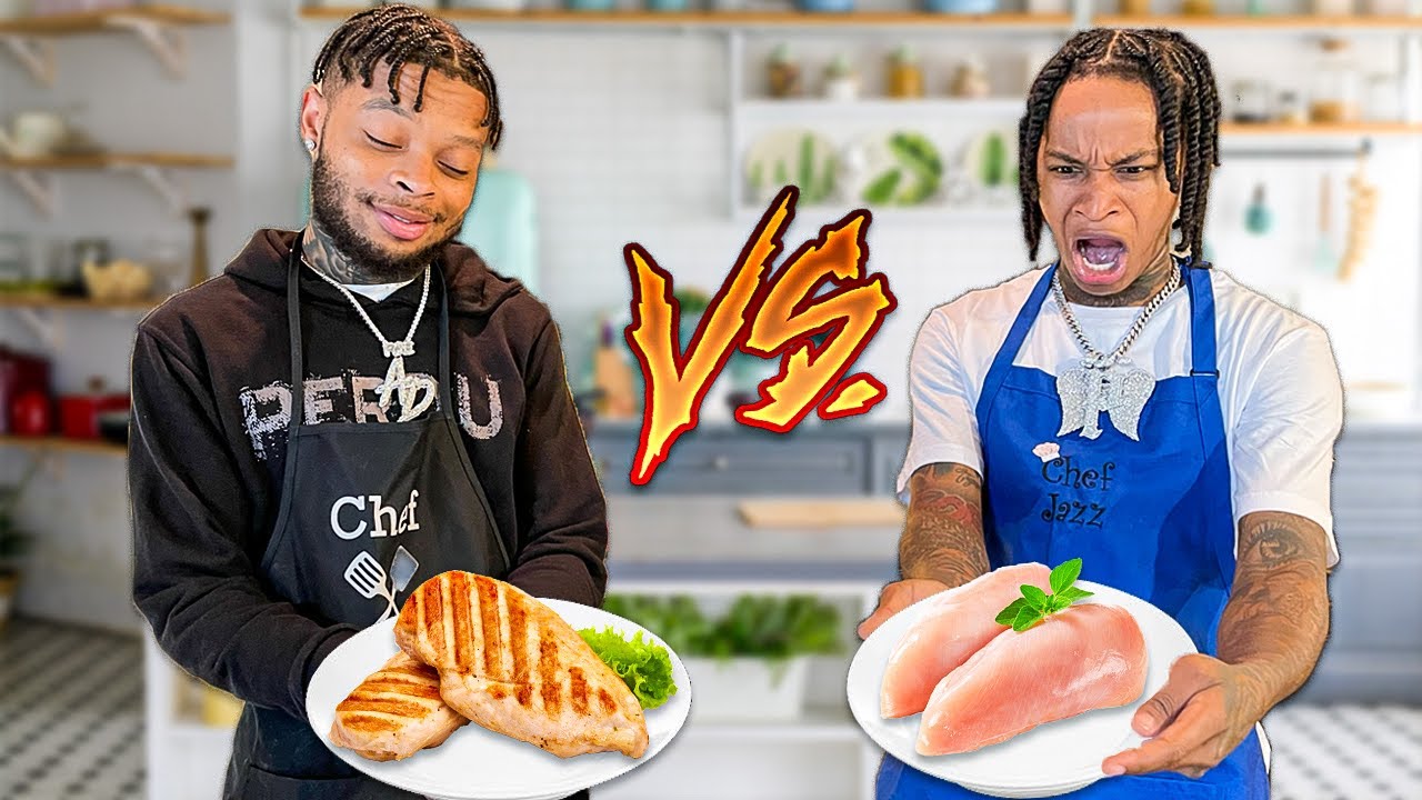 Jazz vs Amar...Who Can Cook The Best Chicken Breast?!