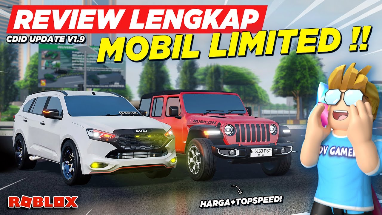 NYOBAIN SEMUA MOBIL LIMITED CDID BANYAK MOBIL CUMI !! REVIEW TEST SERVER CDID UPDATE V1.9 - Roblox