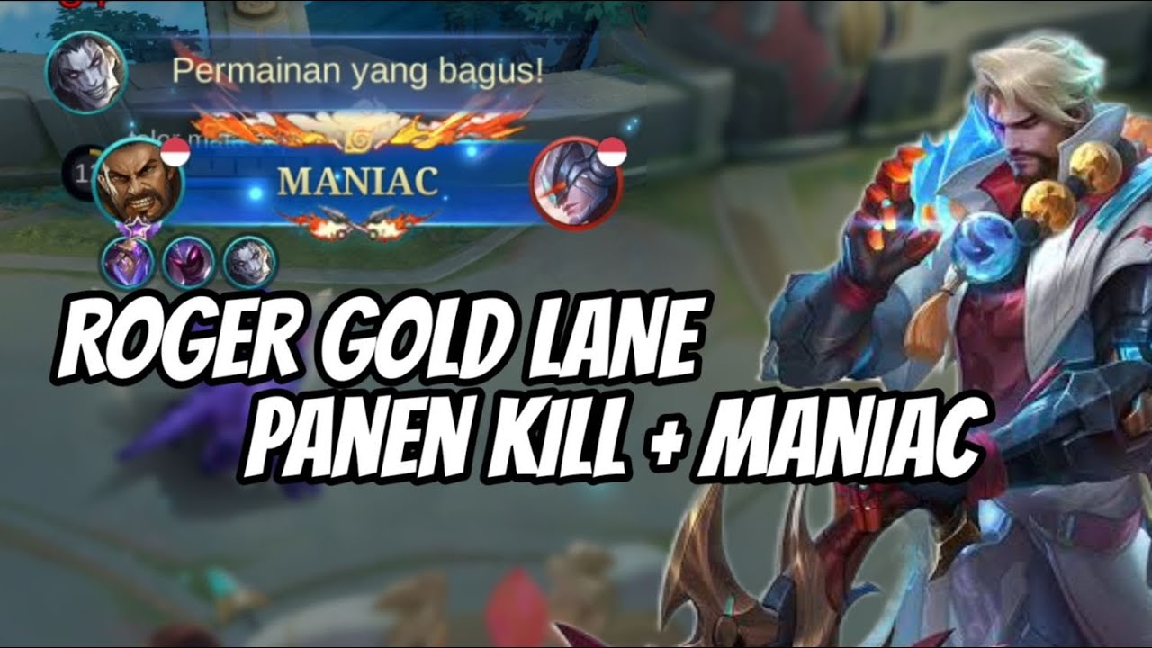 ROGER GOLD LANE CARRY THE GAME!!! | Mobile Legends