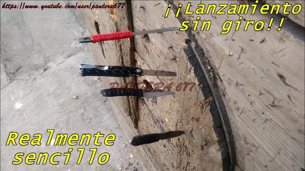 &iquest;C&oacute;mo lanzar un cuchillo de forma recta (sin giro)?