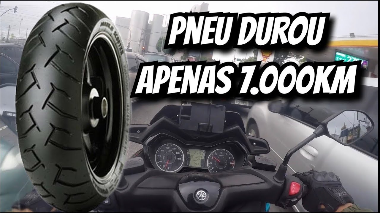 XMAX DE SAPATO NOVO - PNEU PIRELLI DIABLO SCOOTER