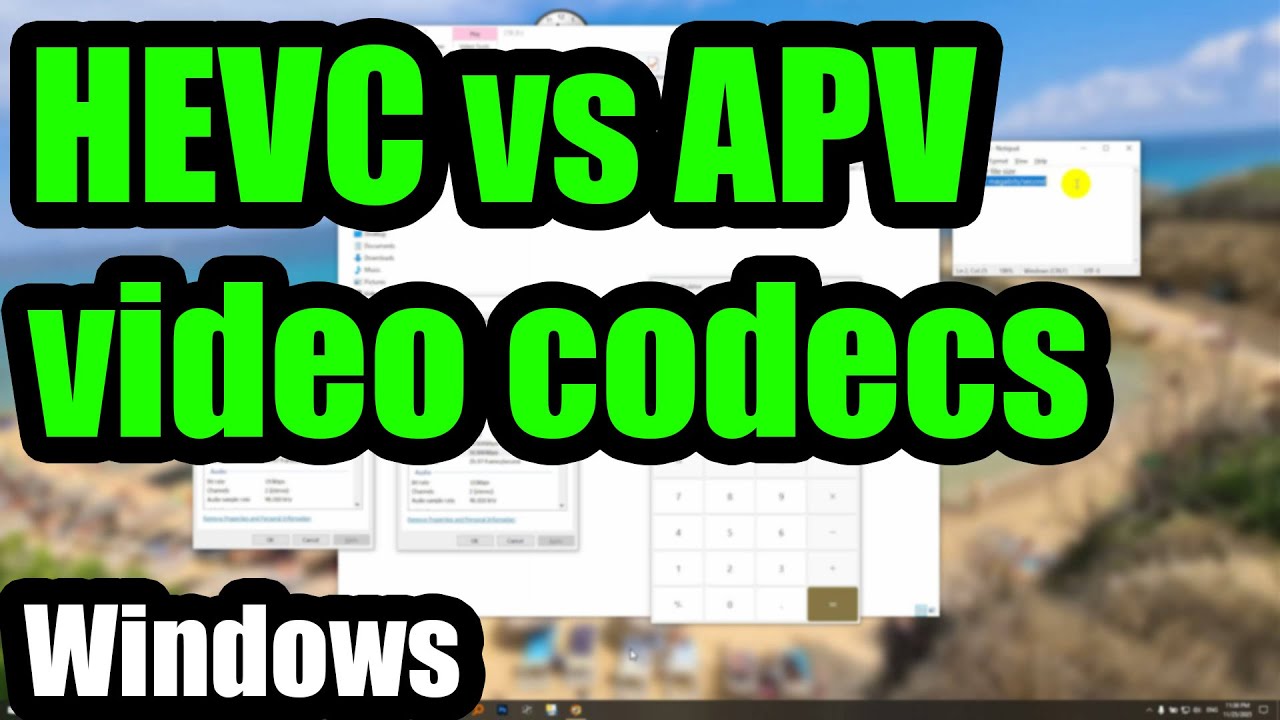 🎥 Сравнение кодеков HEVC и APV | Размер файла, частота кадров, воспроизведение и простота редакти...