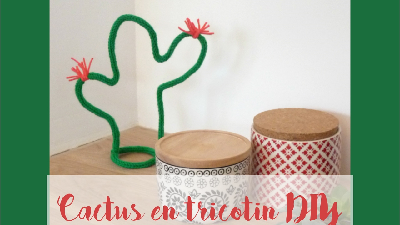 [BOX JOUR DE PLUIE] Le cactus en tricotin DIY
