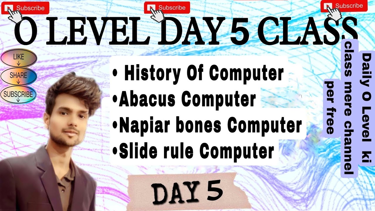 History Of Computer/ Computer ka Itihaas/ #Abacus Computer&bull;Napiar bones Computer&bull;Slide rule Computer