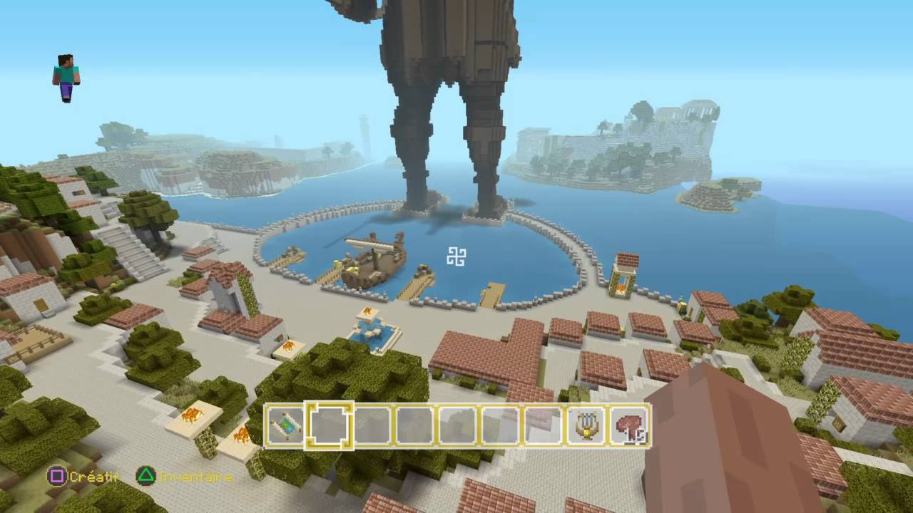 Greek Mythology Minecraft Map ! PS4 Walkthrough