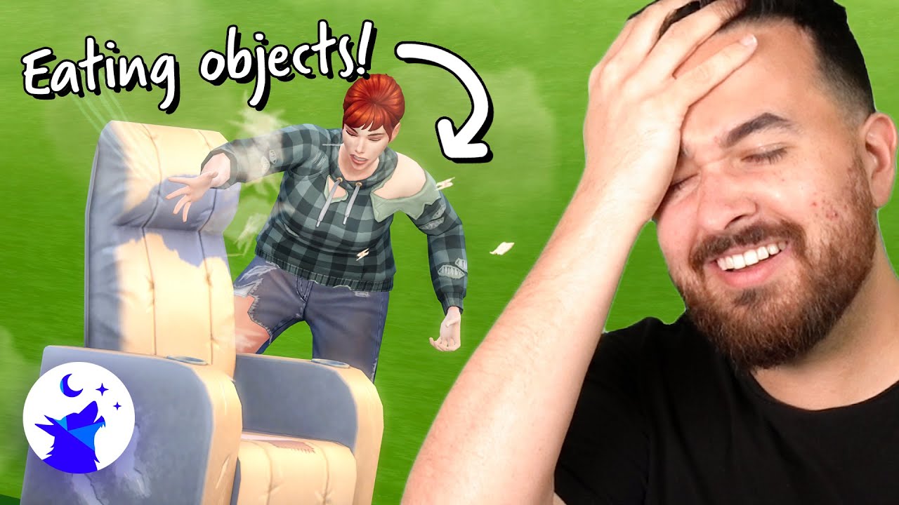 I found out you can EAT objects! The Sims 4 Werewolves (Part 4)