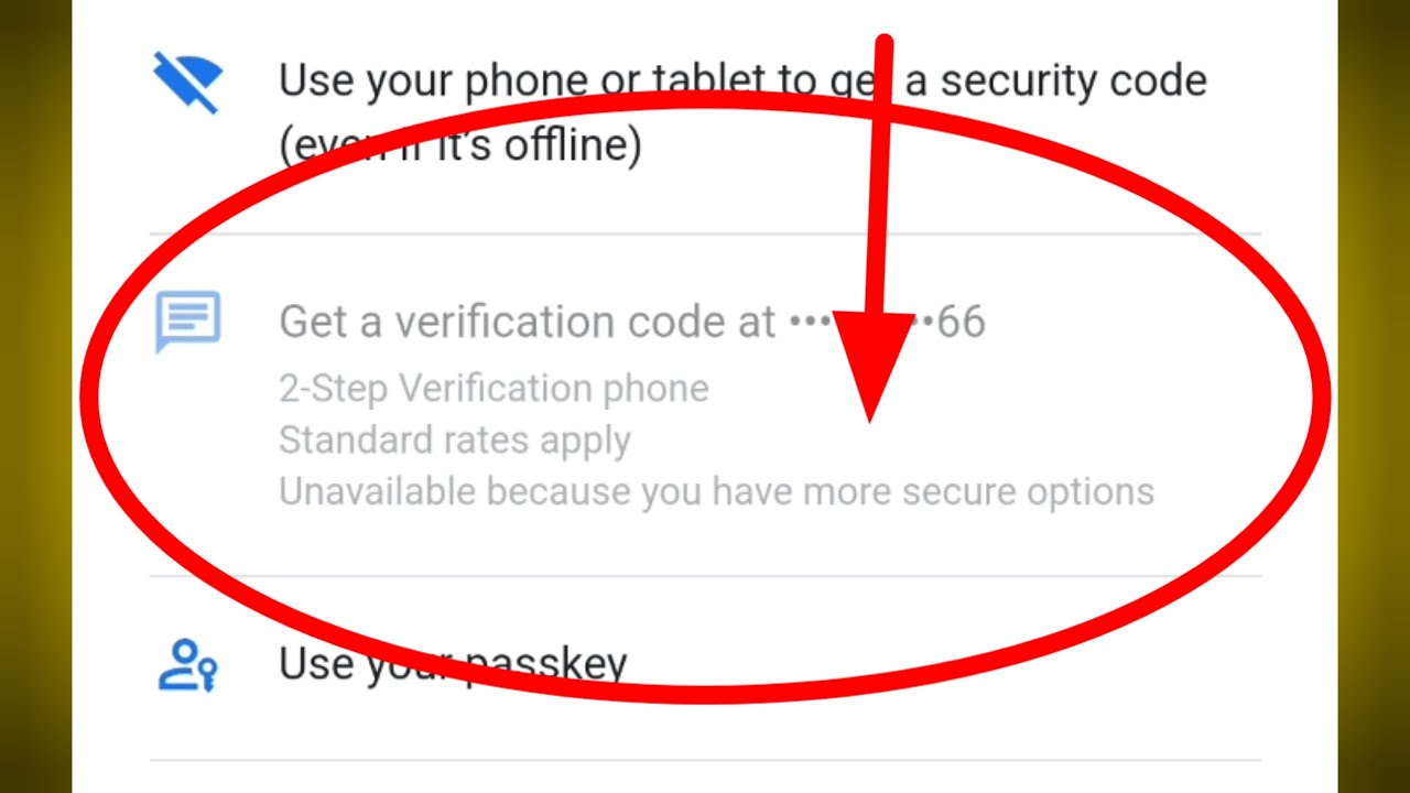 Gmail Login 2-Step Verification Unavailable because you have more secure options Problem 