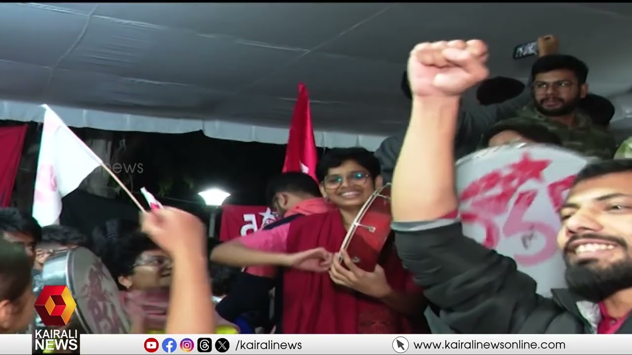 JNU വീണ്ടും ചുവന്നു; സംഘപരിവാര്‍ സ്വാധീന കേന്ദ്രങ്ങള്‍ പിടിച്ചുകുലുക്കി ഇടതുപക്ഷ സഖ്യത്തിന്   വിജയം