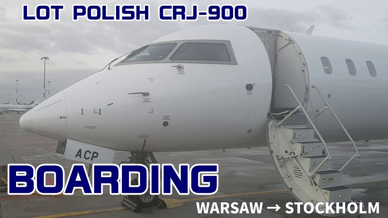 LOT POLISH AIRLINES WARSAW→STOCKHOLM CRJ-900🇵🇱