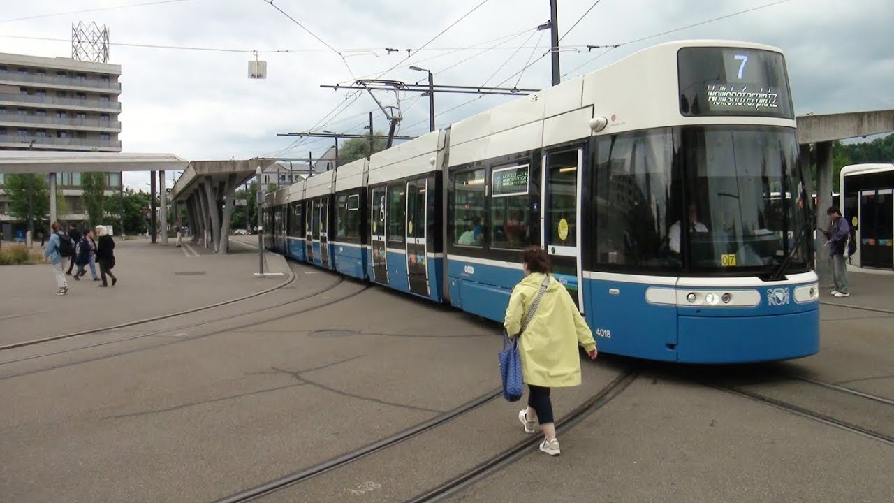 Zurich, Switzerland Tram Scenes - 2025