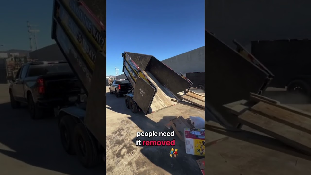 Зарабатывайте с помощью самосвального прицепа! #прицепдлясвалки #прицеп #вывозмусора