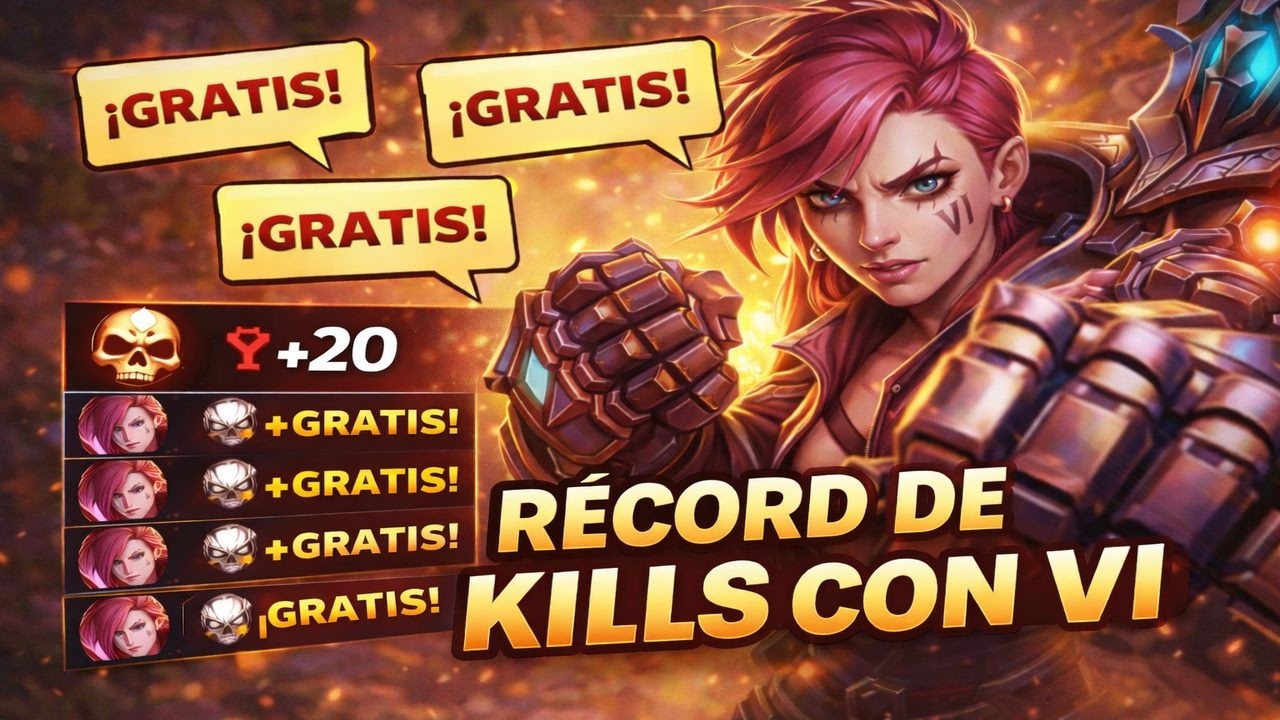 ÉSTA PARTIDA DICE GRATIS, RÉCORD DE KILLS | League of legends gameplay
