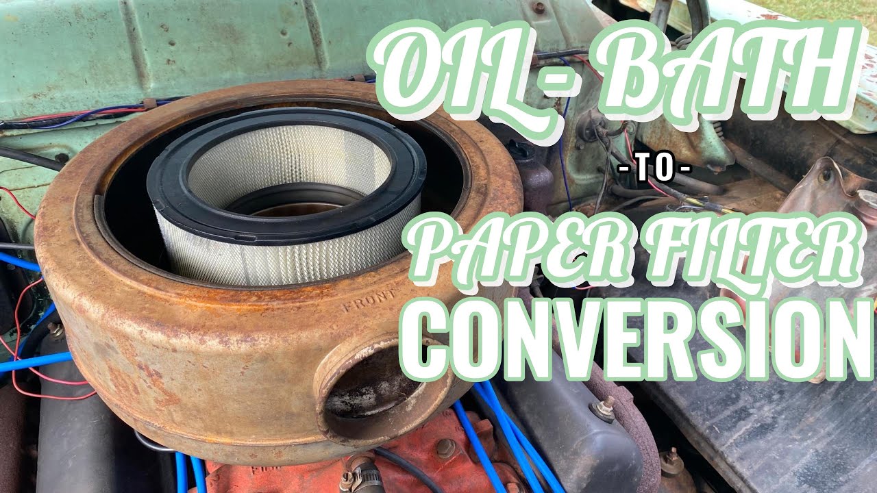 HOW TO: OIL BATH to PAPER FILTER conversion
