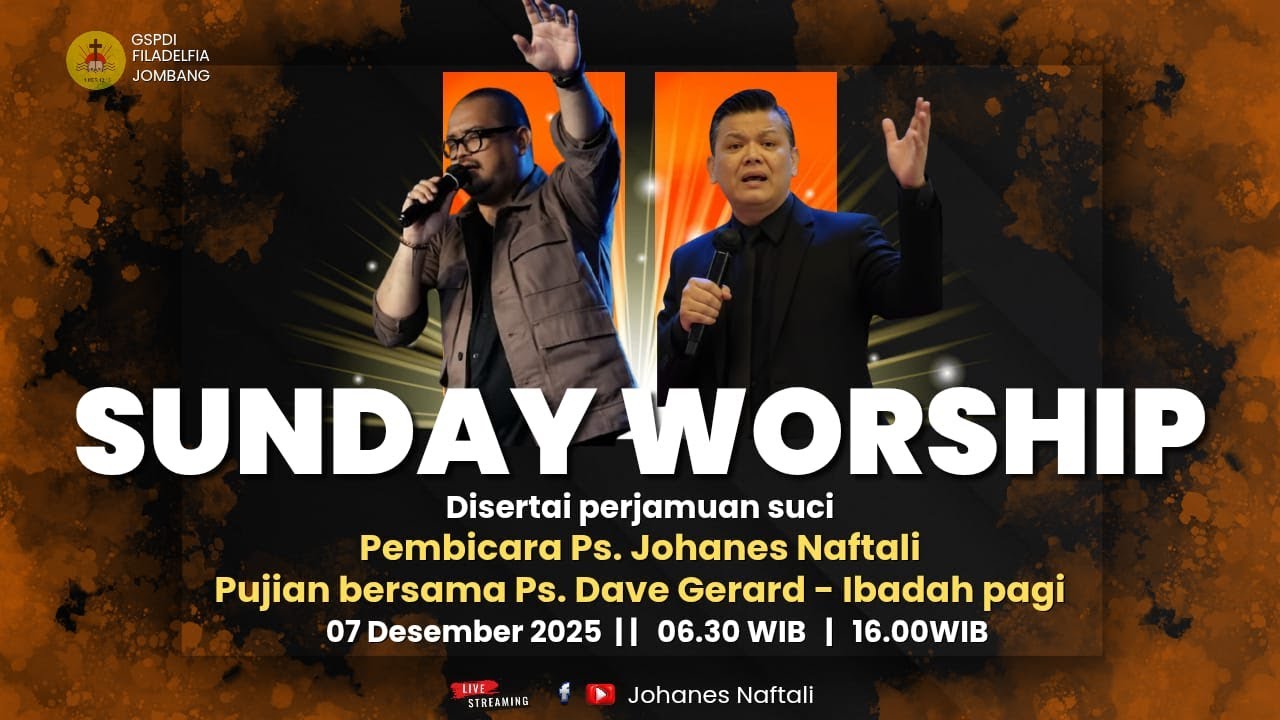 Sunday Service I  7-12-25 | GSPDI | Ps. JOHANES NAFTALI | PS DAVE G| KUASA SALIB YANG MEMBEBASKAN