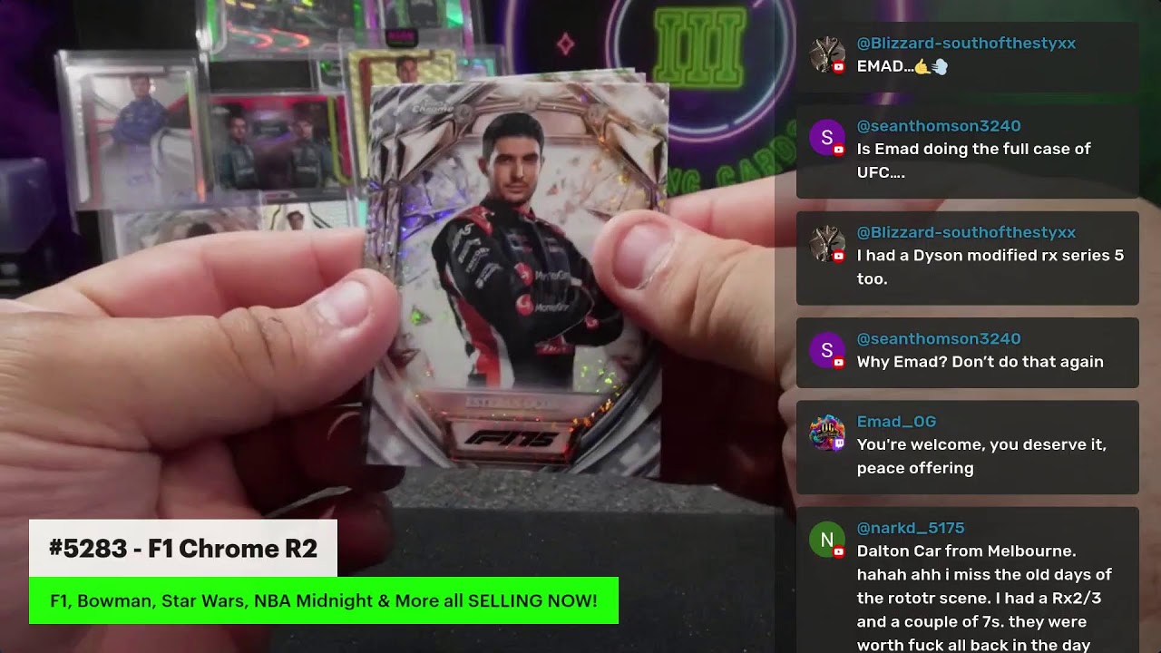 Tuesday Night with Rocket & Some Racin' Cards n dat