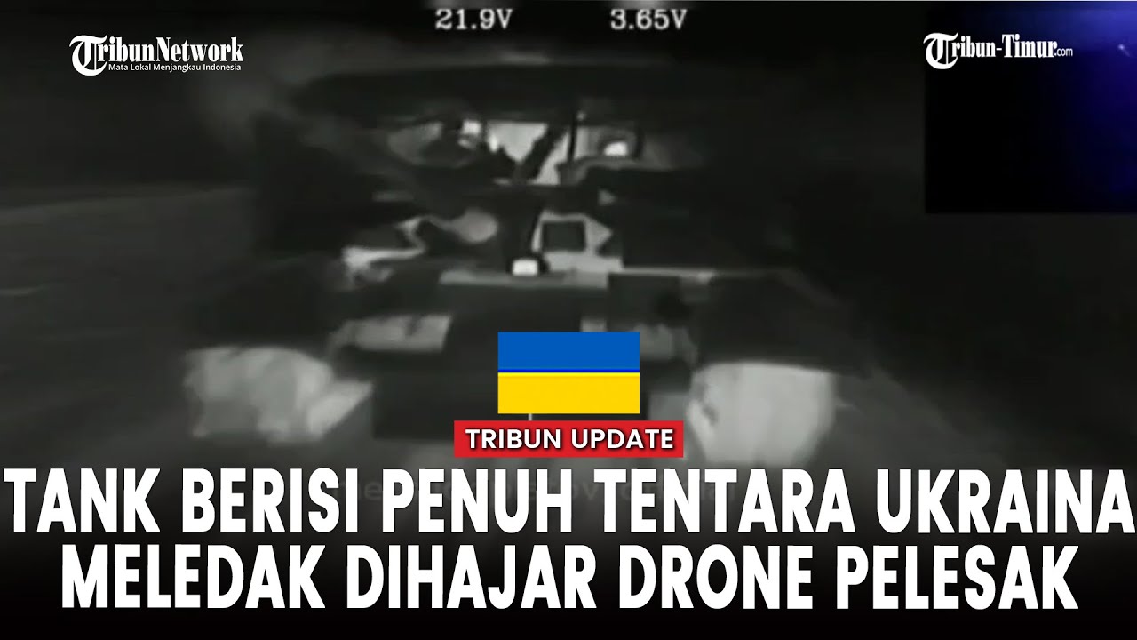 Drone FPV 'KVN' Hancurkan Tank T-72EA Ukraina di Dnepropetrovsk