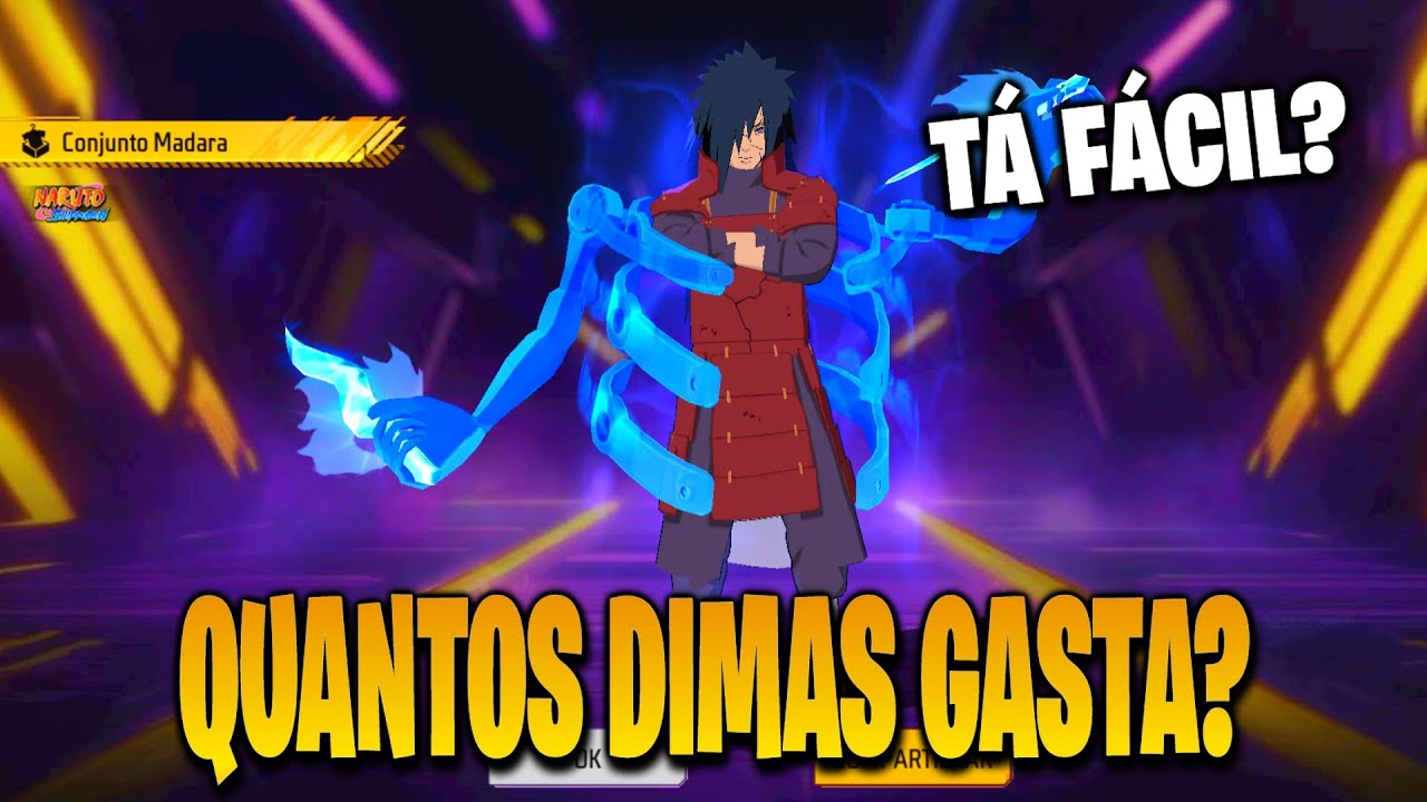 PEGANDO CONJUNTO MADARA, TOKEN ROYALE FF, NOVO EVENTO FREE FIRE, NOVIDADES FREE FIRE