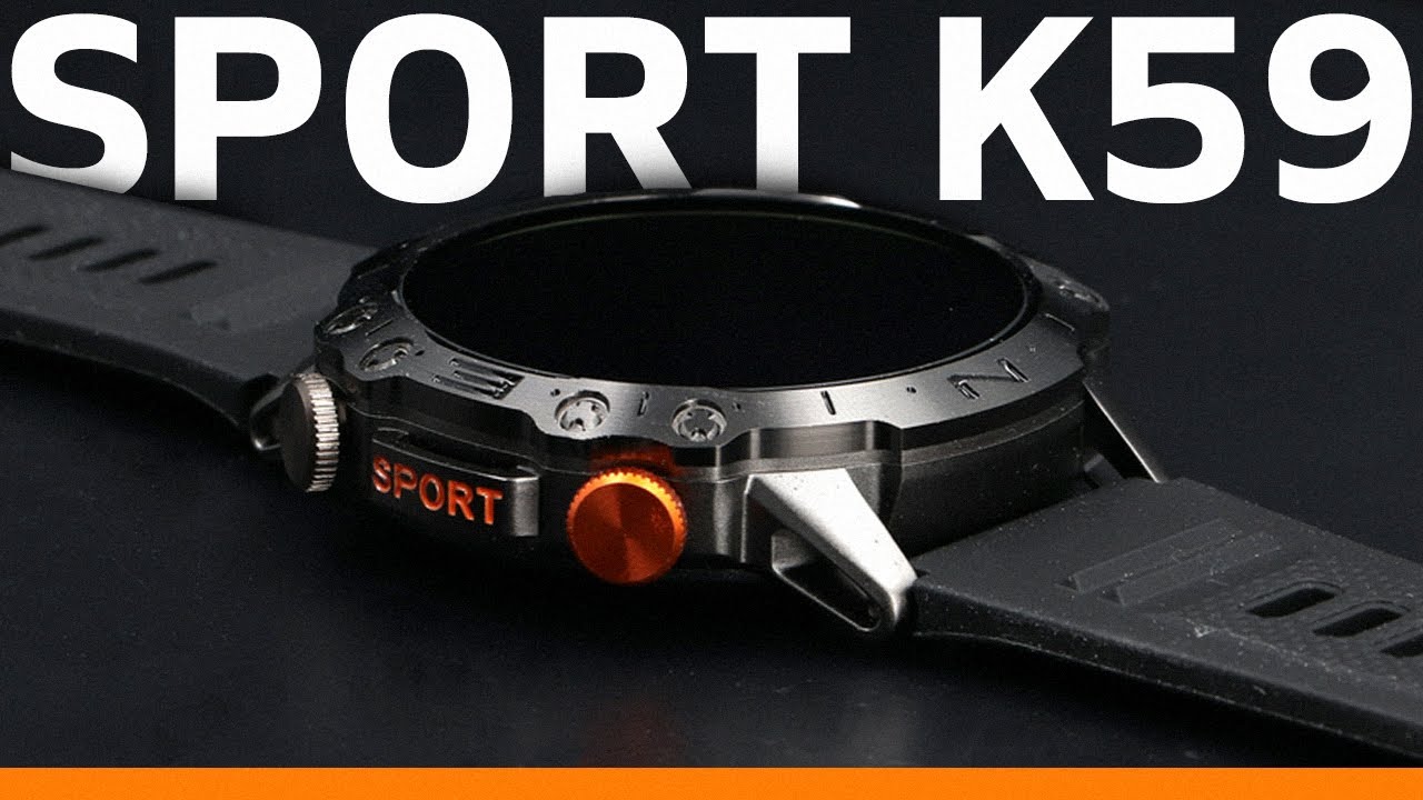 Inteligentny zegarek z wieloma funkcjami i świetnym wyświetlaczem - Sportowy Smartwatch K59