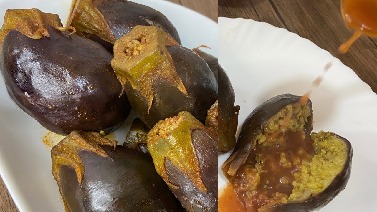 مين بحب المحشي/ اطيب محشي باذنجان بالتمر الهندي لازم اتجربو بشهي