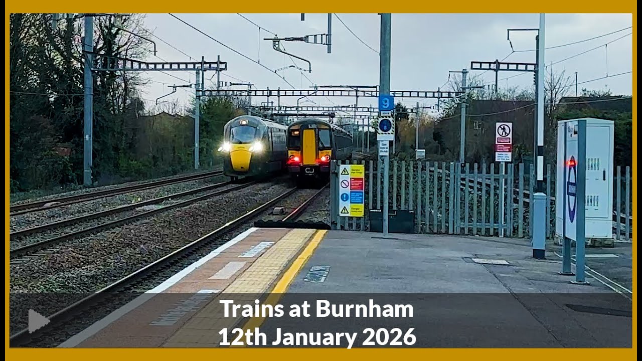 Trains at Burnham | GWR and Elizabeth Line on the GWML | 4K [Part 2]