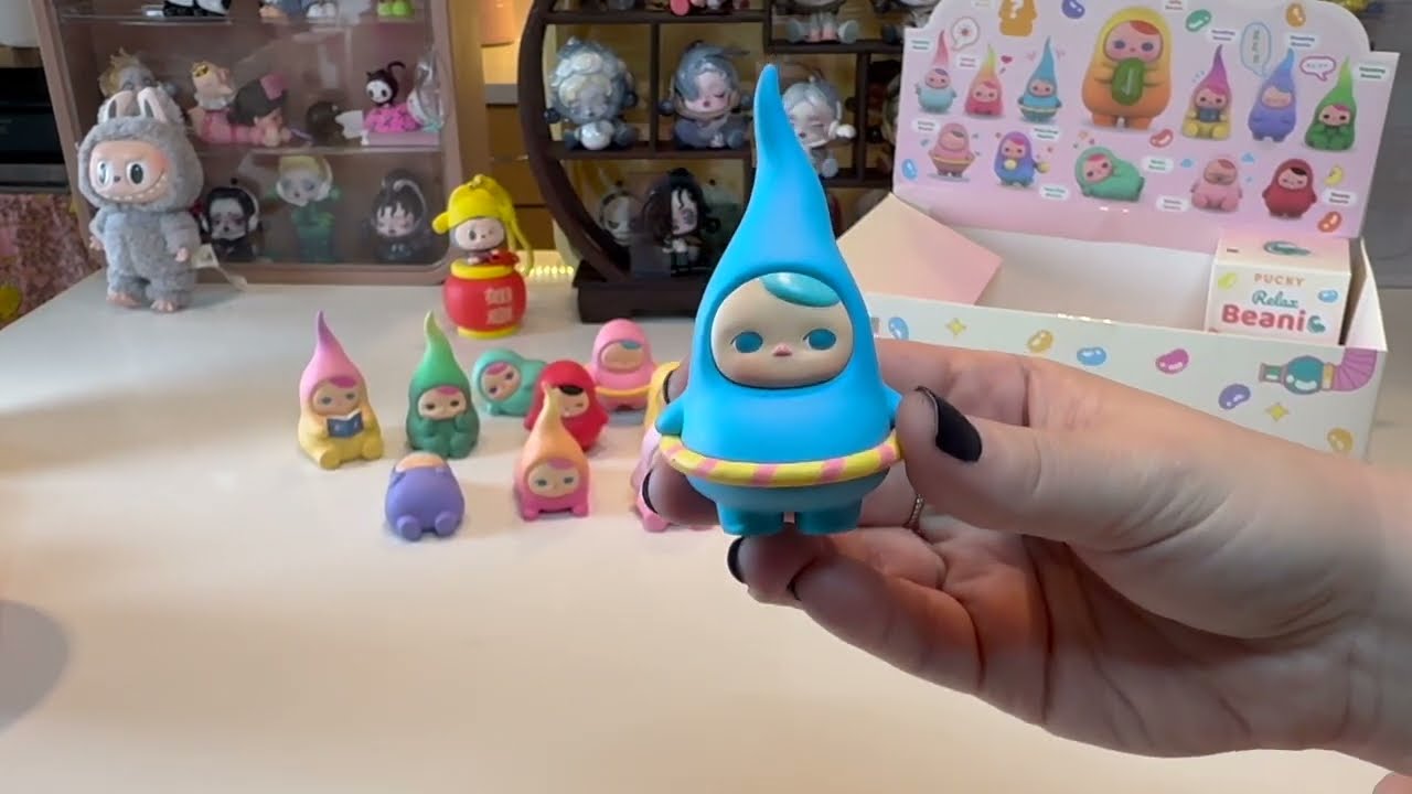 Pop Mart Pucky Relax Beanie Full Set Unboxing