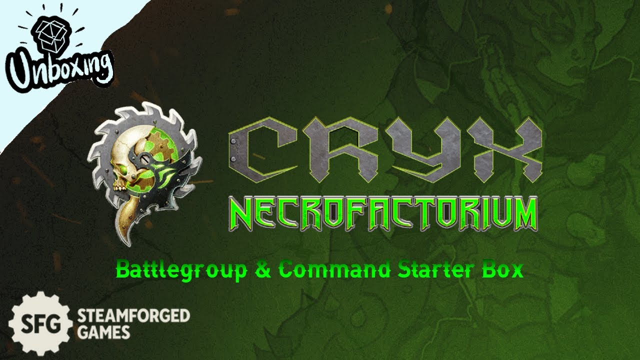 New Cryx!! Battlegroup and Command Box Sets || Crxy Necrofactorium Unboxing