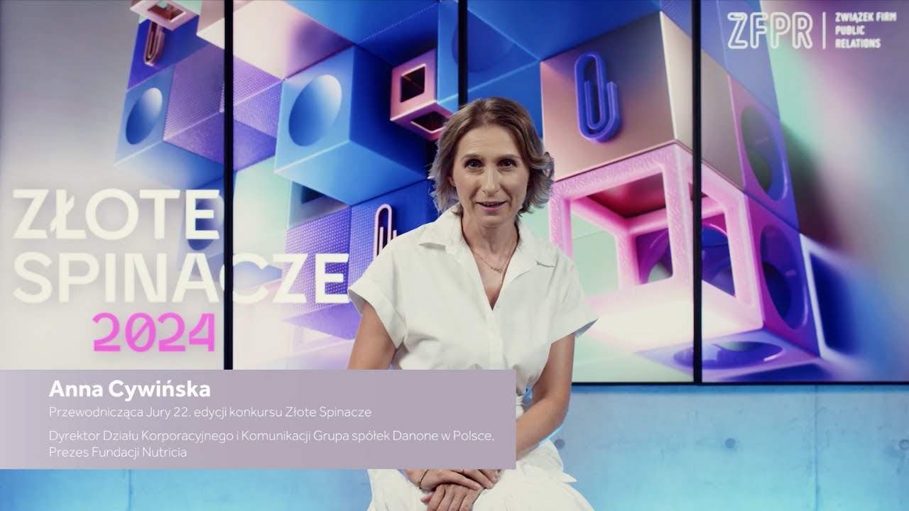 Przewodnicząca Jury konkursu Złote Spinacze 2024 - Anna Cywińska