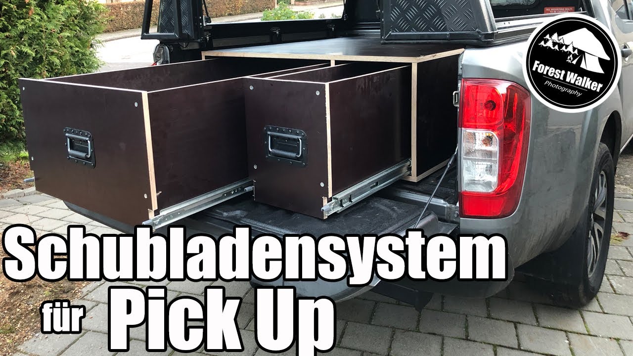 Schubladensystem für Pick Up selbstgebaut | Ladeflächenauszug | Nissan Navara
