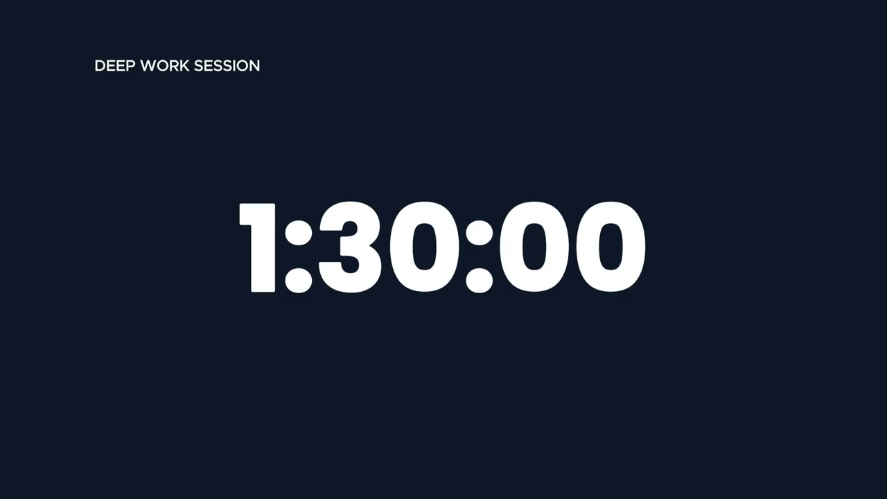 90 Minute Deep Work Session – Brown Noise Focus