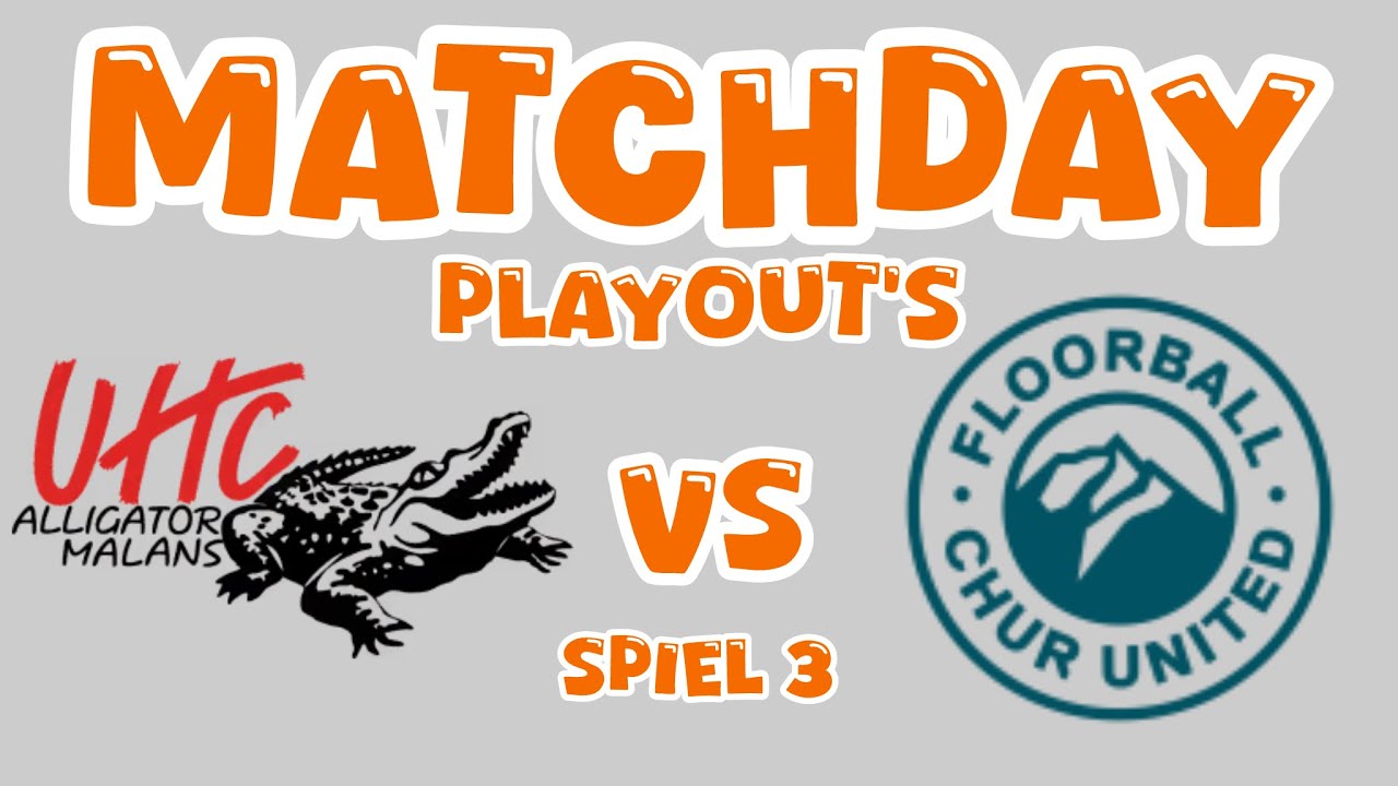MATCHDAY Alligator 🐊 Malans gegen Floorball Chur United PLAYOUT‘S Spiel 