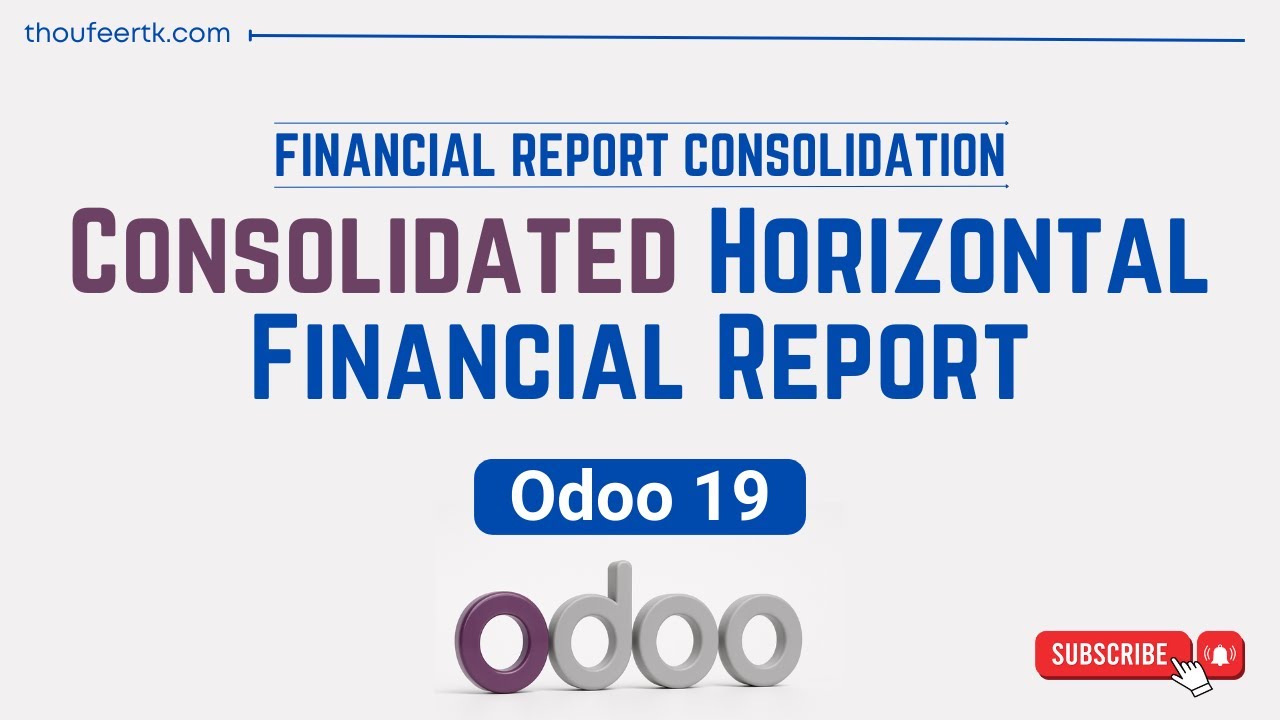 Как составить консолидированный горизонтальный финансовый отчет в Odoo 19