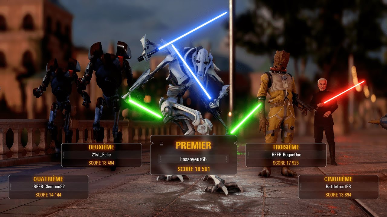 Le Général Grievous et la team BFFR en marche sur Naboo Star Wars  Battlefront II