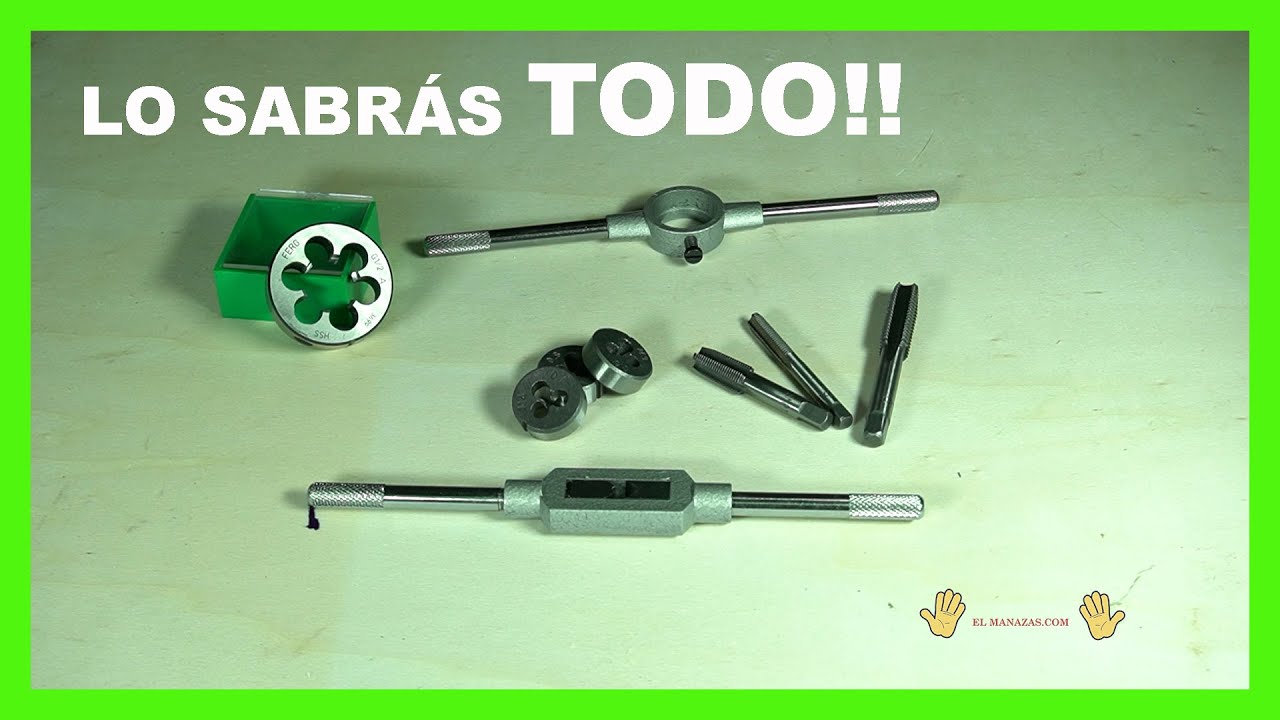 🔩 Como hacer ROSCAS con MACHOS Y TERRAJAS