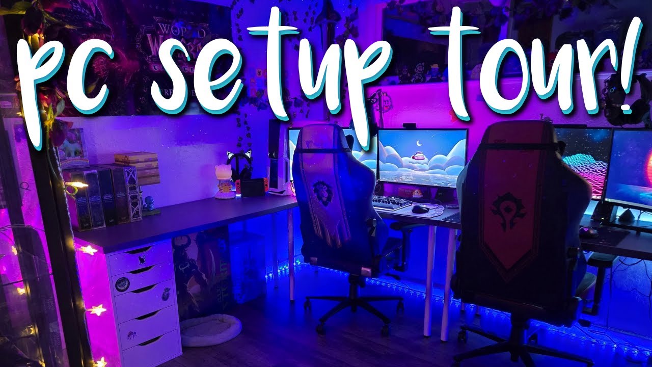couple's pc setup/room tour ✩&deg;｡⋆ 2025