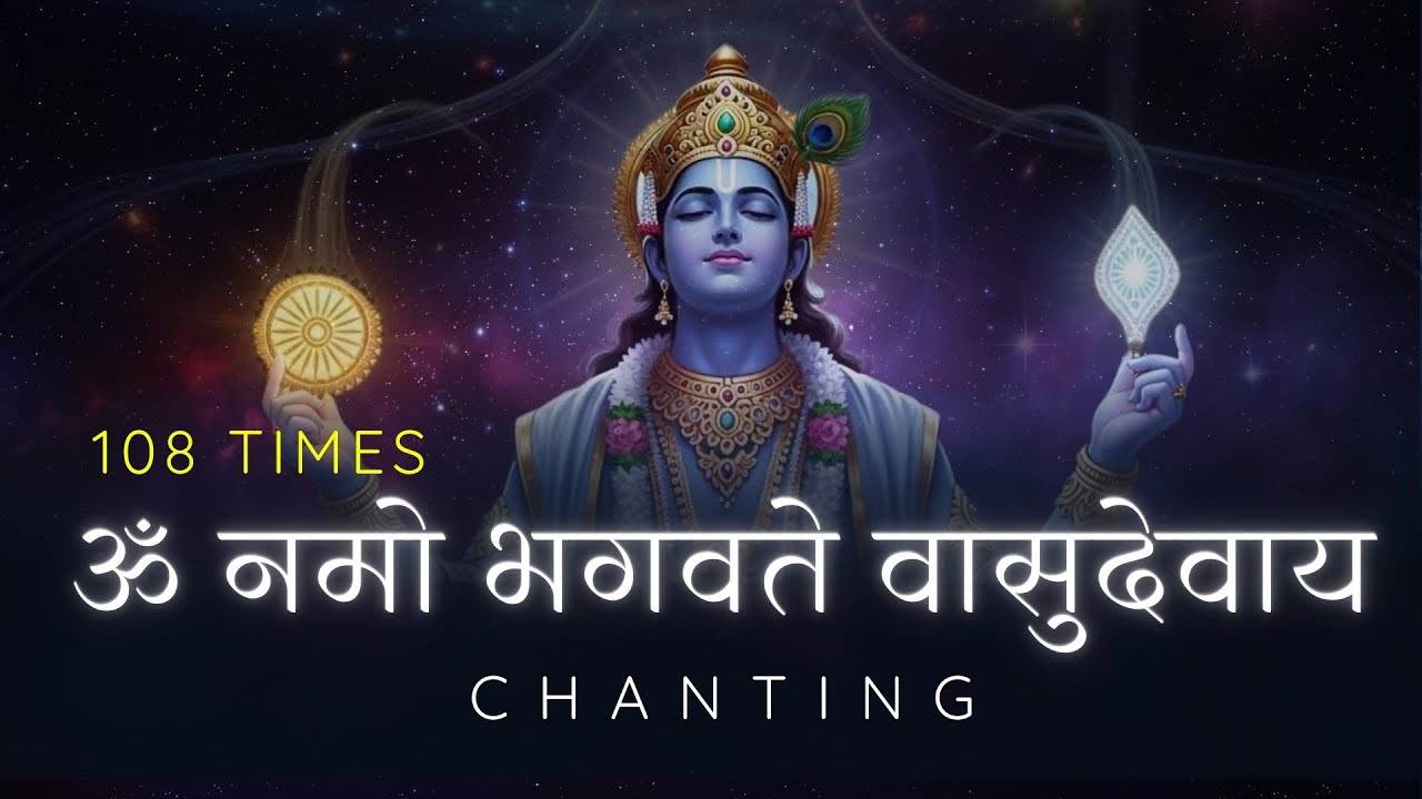 Om Namo Bhagavate Vasudevaya 108 Times | Powerful Vishnu Mantra for Peace, Protection & Positivity