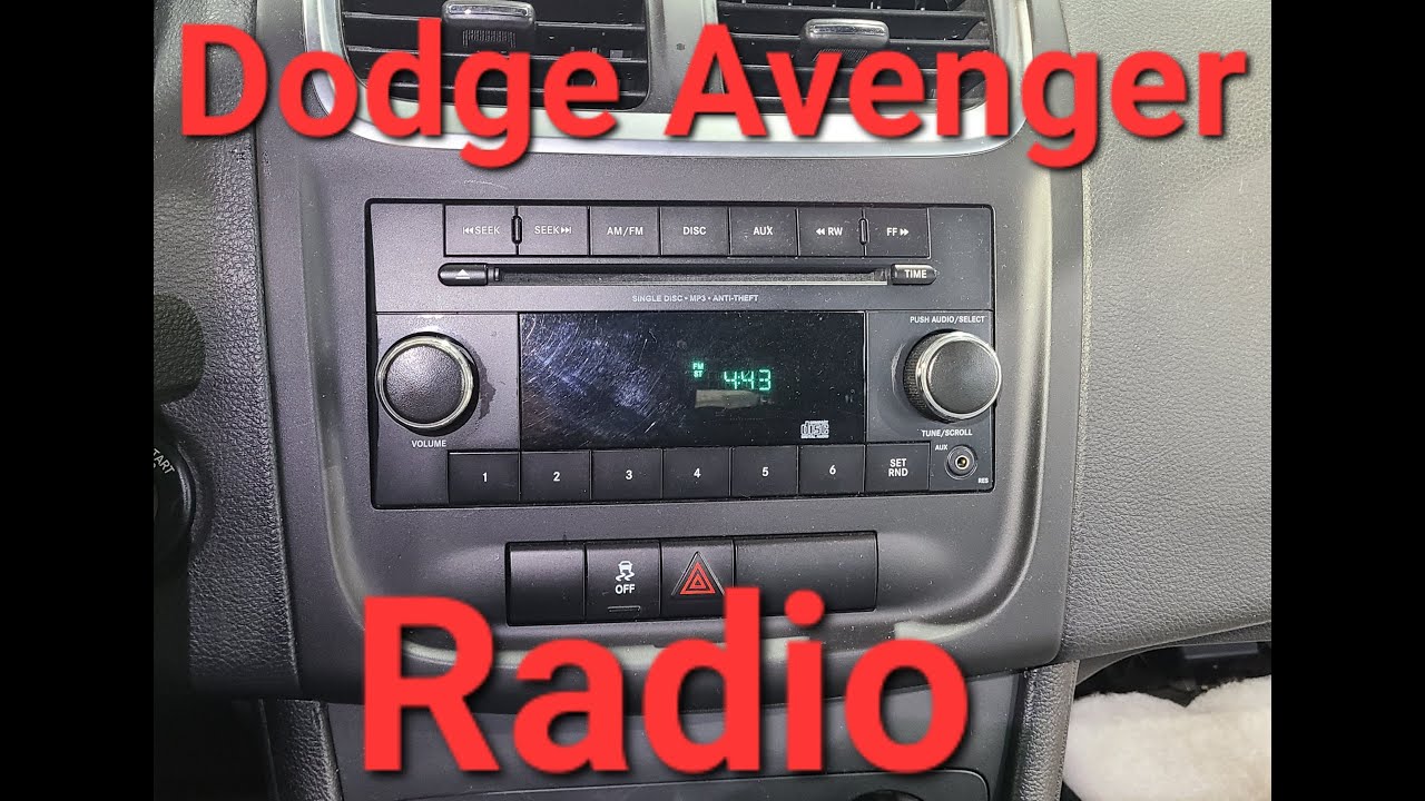 Dodge Avenger SE. Remove radio.