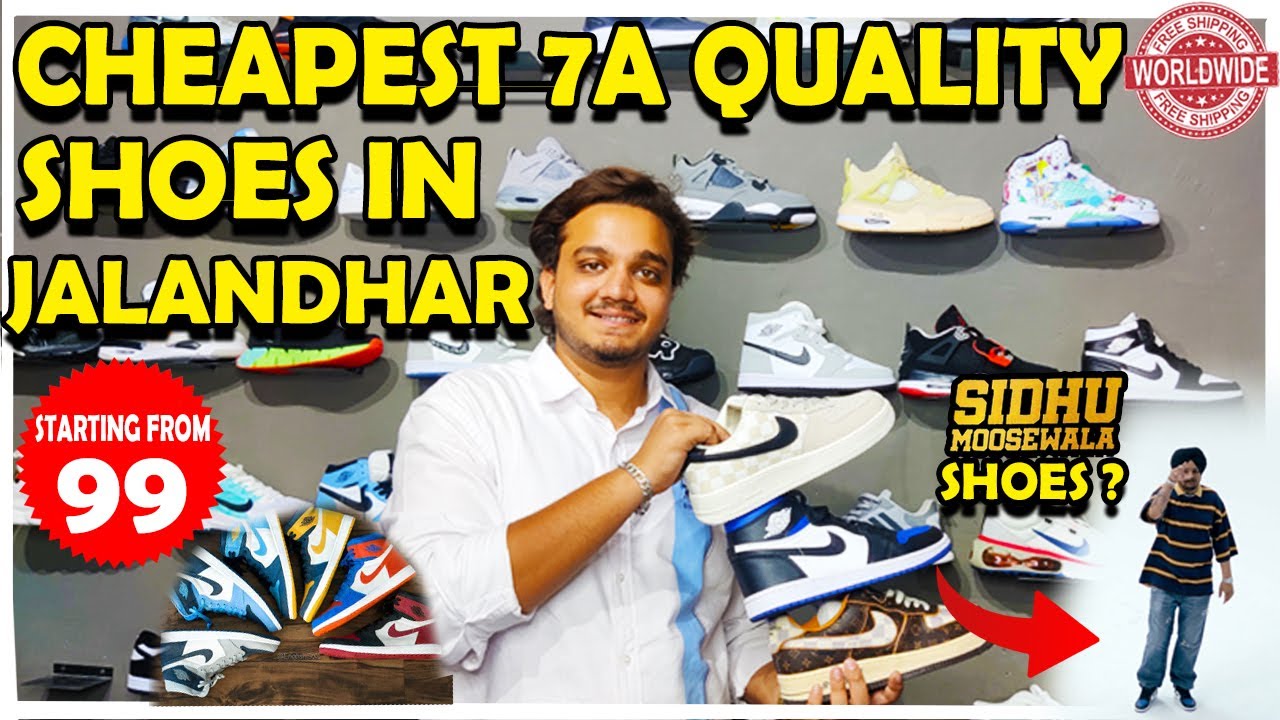 AMRIT SHOES JALANDHAR VLOG || CHEAPESAT 7A QUALITY SHOES ? WORLDWIDE SHIPPING ? NEW AIR JORDANS 1 😍😍