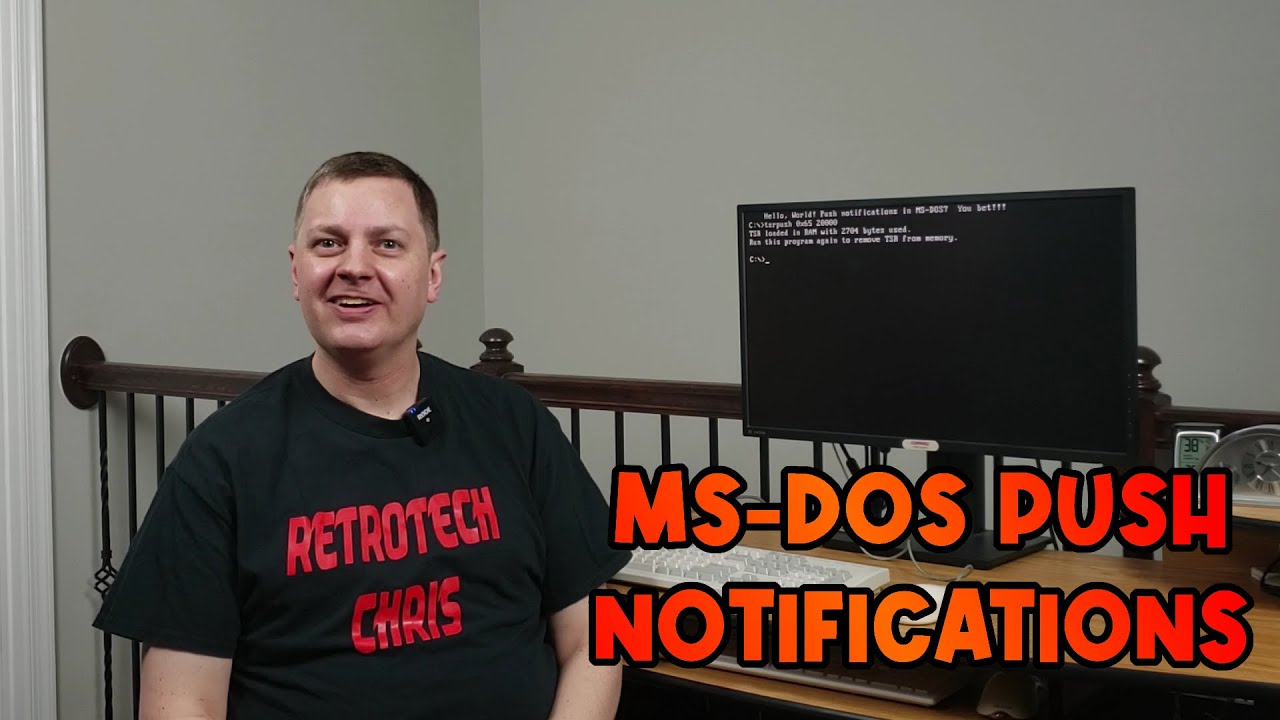 RetroTour: Receiving Push Notifications in MS-DOS