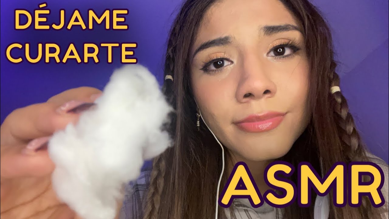 ASMR ESPAÑOL / DESCONOCIDA TE ENCUENTRA INCONSCIENTE Y CURA TUS HERIDAS- roleplay
