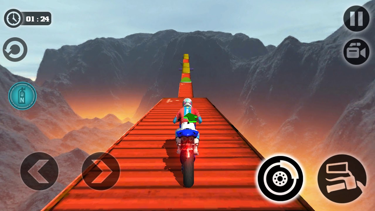 Impossible Motor Bike Tracks - Gameplay Android game - impossible motorbike games