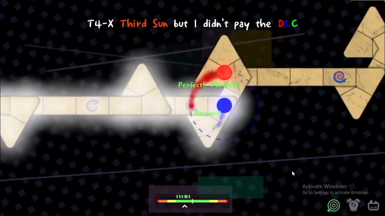 [ADOFAI] T4-X Third Sun but I didn't pay the DLC (All Tutorials) (100 subs special)
