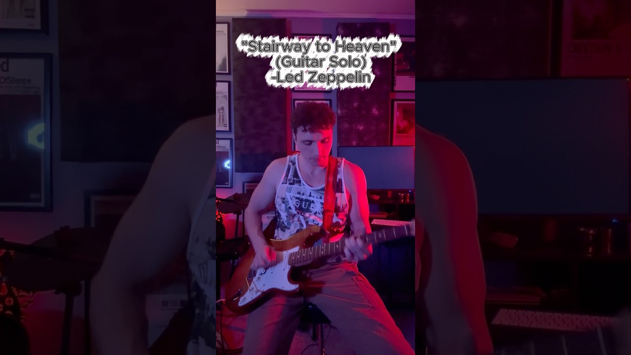 🎸👼 Stairway To Heaven Guitar Solo - Led Zeppelin 👼🎸 #rockguitar #guitarsolo #shred #iconic