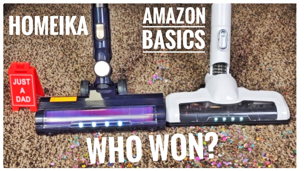 COMPARISON Homeika vs. Amazon Basics Cordless Stick Vacuums