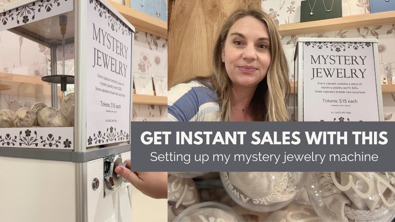 Setting Up My Mystery Jewelry Capsule Machine | Small Biz Behind the Scenes