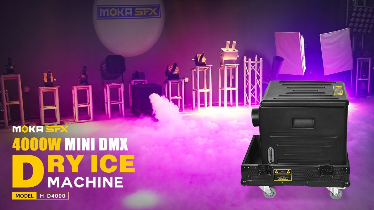How to Use 4000W Mini DMX Dry Ice Fog Machine For Wedding?