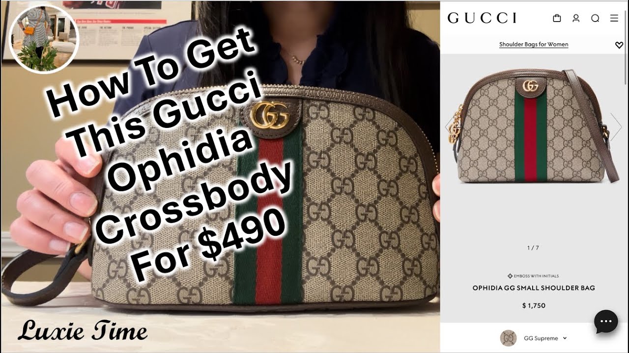 Gucci Ophidia Cosmetic Case Convert into Crossbody Bag for $490