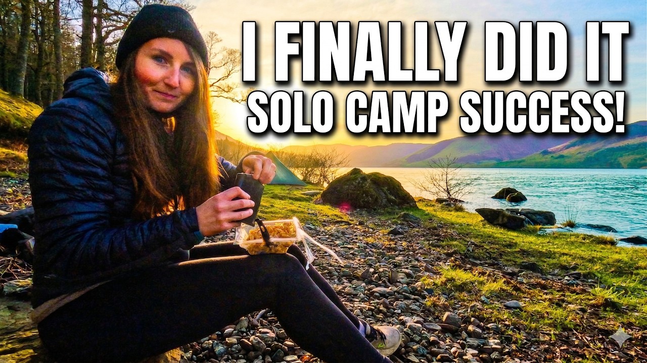 Solo Wild Camping Next to a Scottish Loch