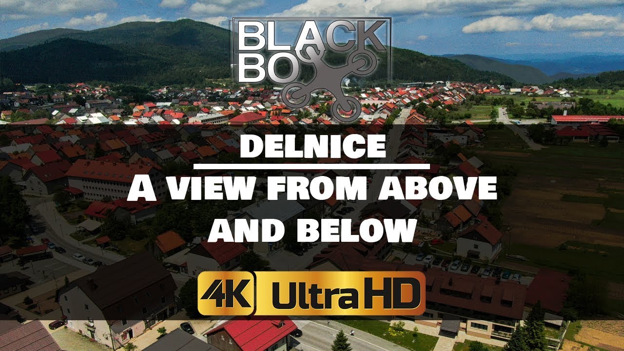 Delnice from above and below [4K montage]