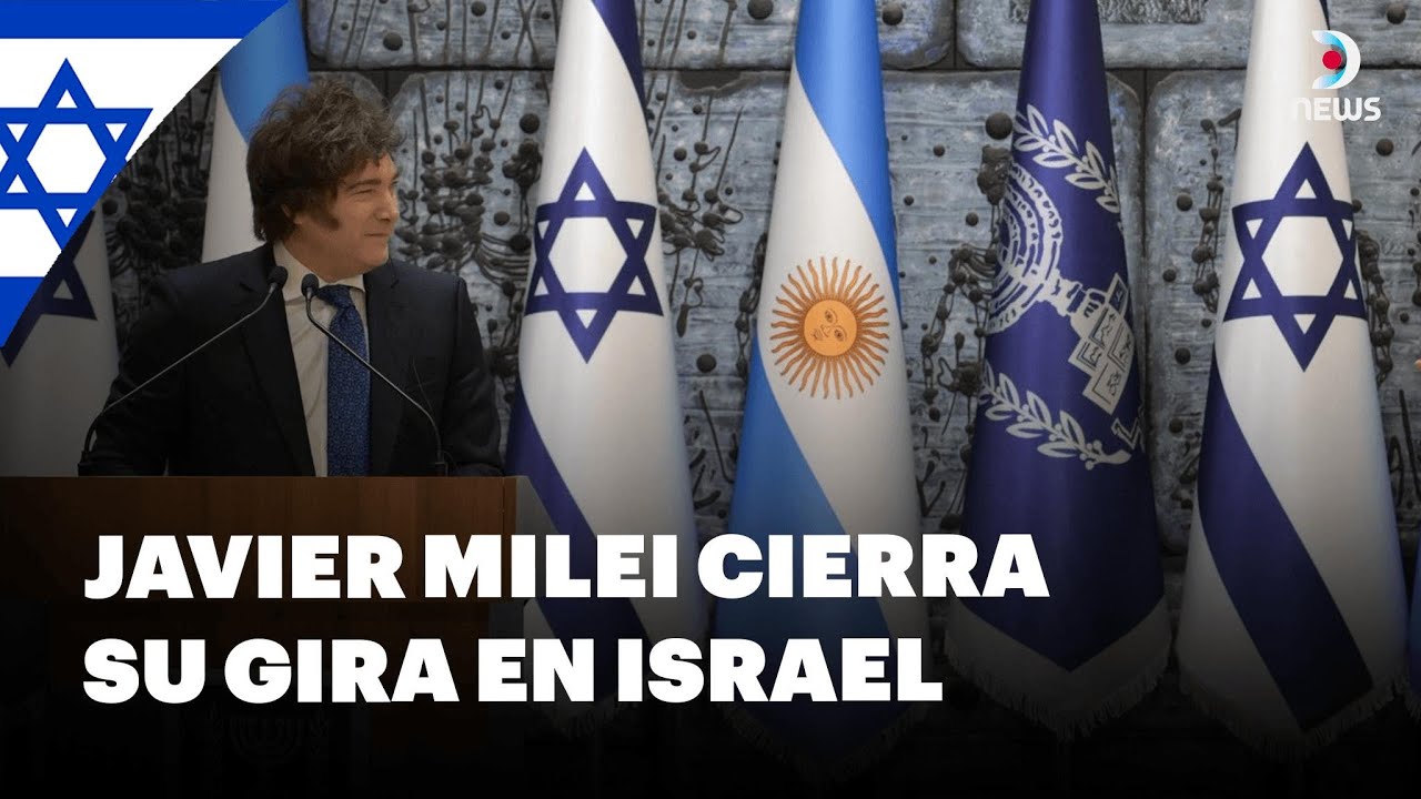 🇮🇱 Javier Milei llega al parlamento de Israel y cierra su gira | DNews
