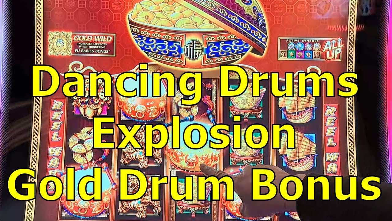 Dancing Drums Explosion! Gold Drum Bonus!
